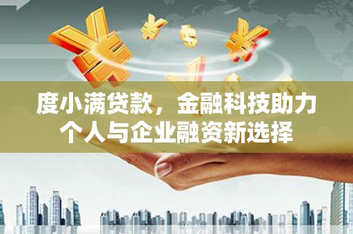 双塔度小满贷款，金融科技助力个人与企业融资新选择