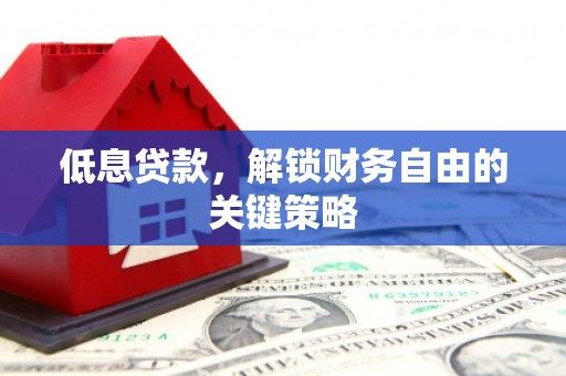 双塔低息贷款，解锁财务自由的关键策略