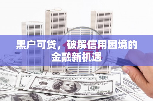 双塔黑户可贷，破解信用困境的金融新机遇