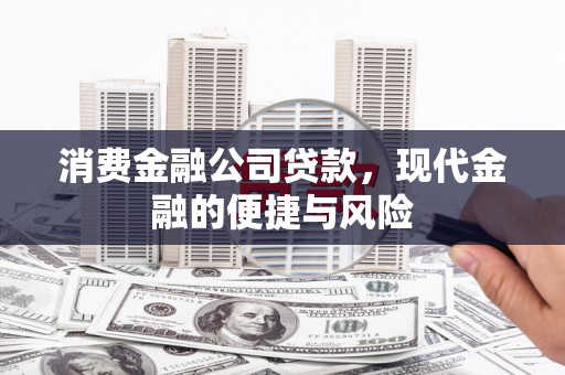双塔消费金融公司贷款，现代金融的便捷与风险